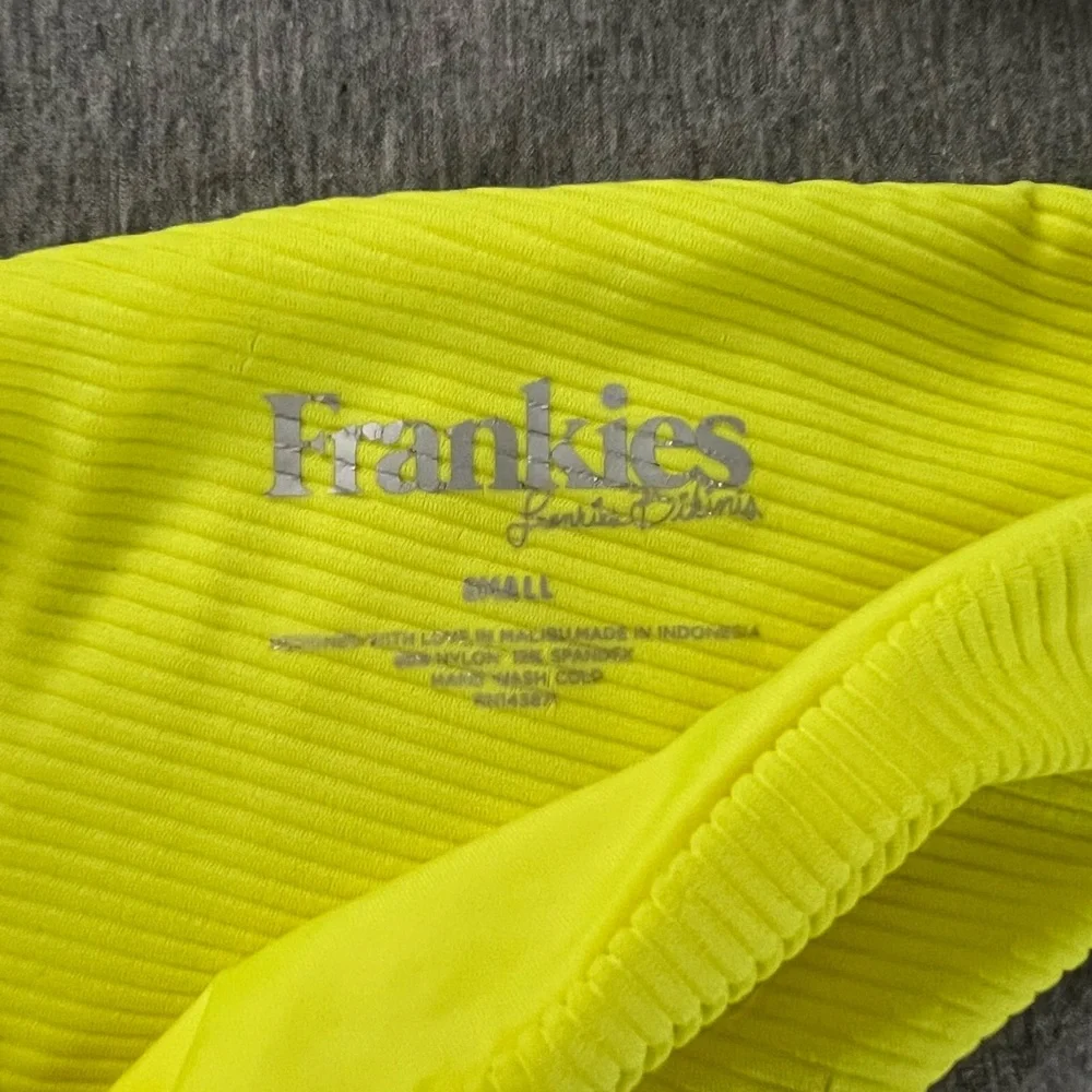 Neon yellow ribbed Frankie’s bikini